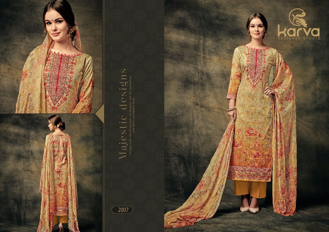 Jessica By Karva Designer Studio 2001 To 2008 Series Beautiful Stylish Fancy Colorful Casual Wear & Ethnic Wear Collection Jam Silk Printed Dresses At Wholesale Price