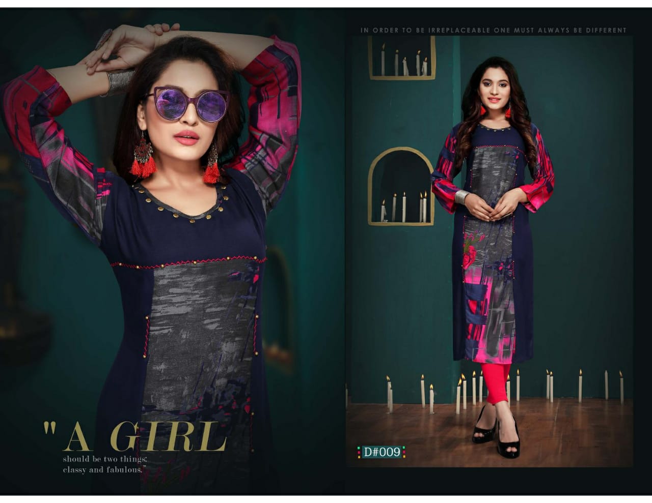Jolly By Trendy 001 To 010 Series Beautiful Stylish Colorful Fancy Party Wear & Ethnic Wear & Ready To Wear Heavy Rayon Printed Kurtis At Wholesale Price