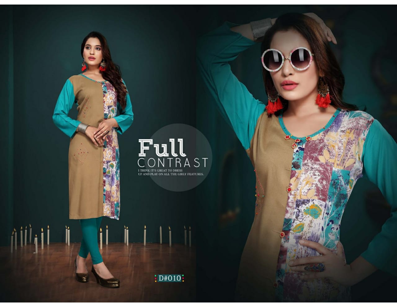 Jolly By Trendy 001 To 010 Series Beautiful Stylish Colorful Fancy Party Wear & Ethnic Wear & Ready To Wear Heavy Rayon Printed Kurtis At Wholesale Price