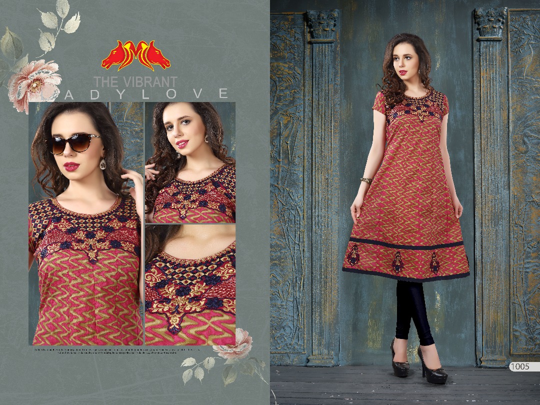 Judwa By Moh Trendz 1001 To 1012 Series Stylish Colorful Fancy Beautiful Casual Wear & Ethnic Wear & Ready To Wear Cotton Slub Kurtis At Wholesale Price