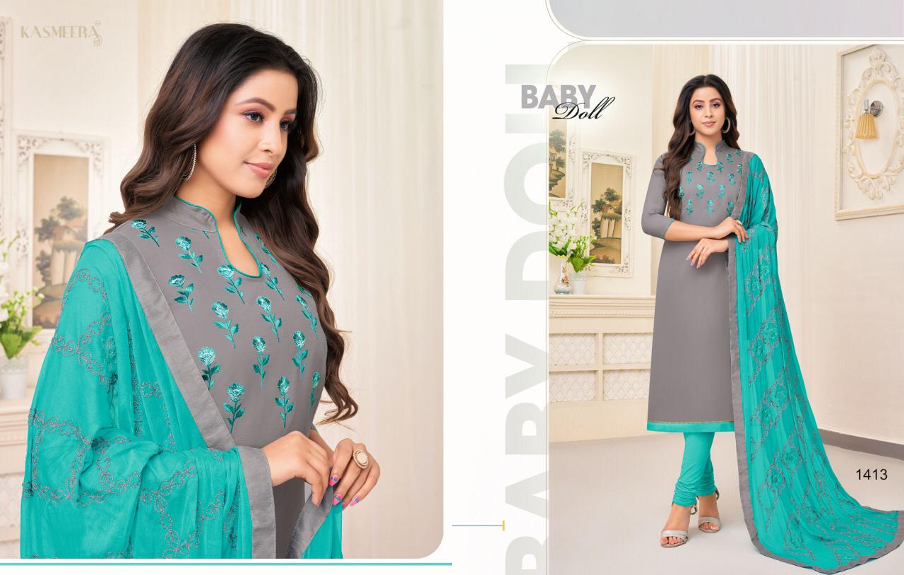 Kaamini Vol-10 By Kayce Trendz 1404  To 1415 Series Designer Suits Beautiful Stylish Fancy Colorful Party Wear & Ethnic Wear Cotton Flex Embroidery Dresses At Wholesale Price