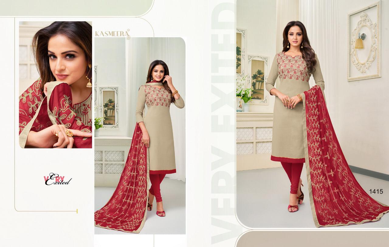 Kaamini Vol-10 By Kayce Trendz 1404  To 1415 Series Designer Suits Beautiful Stylish Fancy Colorful Party Wear & Ethnic Wear Cotton Flex Embroidery Dresses At Wholesale Price