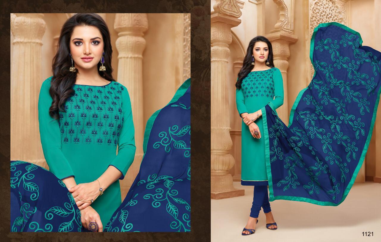 Kaamini Vol-9 By Kayce Trendz 1116 To 1127 Series Designer Suits Beautiful Stylish Fancy Colorful Party Wear & Ethnic Wear Cotton Flex Embroidery Dresses At Wholesale Price