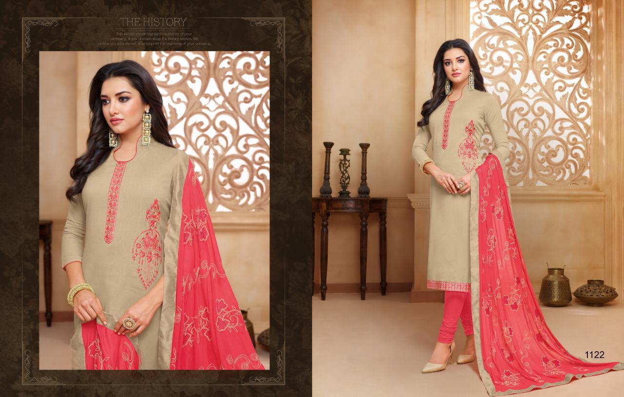 Kaamini Vol-9 By Kayce Trendz 1116 To 1127 Series Designer Suits Beautiful Stylish Fancy Colorful Party Wear & Ethnic Wear Cotton Flex Embroidery Dresses At Wholesale Price