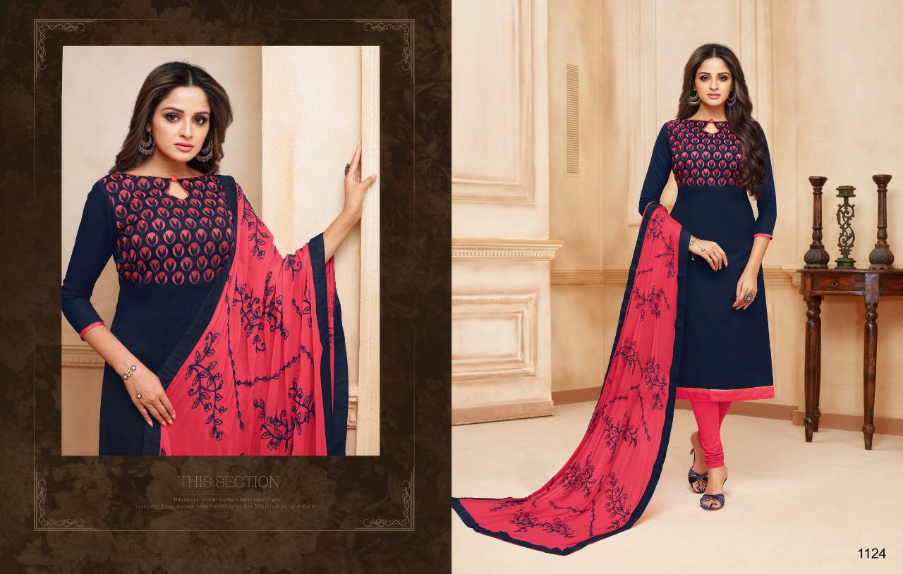 Kaamini Vol-9 By Kayce Trendz 1116 To 1127 Series Designer Suits Beautiful Stylish Fancy Colorful Party Wear & Ethnic Wear Cotton Flex Embroidery Dresses At Wholesale Price