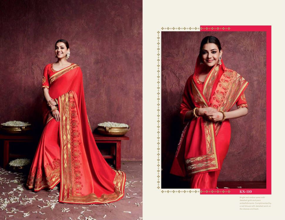 Kajal Sarees By Kimora Fashion 101 To 118 Series Indian Traditional Wear Collection Beautiful Stylish Fancy Colorful Party Wear & Occasional Wear Fancy Embroidered Sarees At Wholesale Price