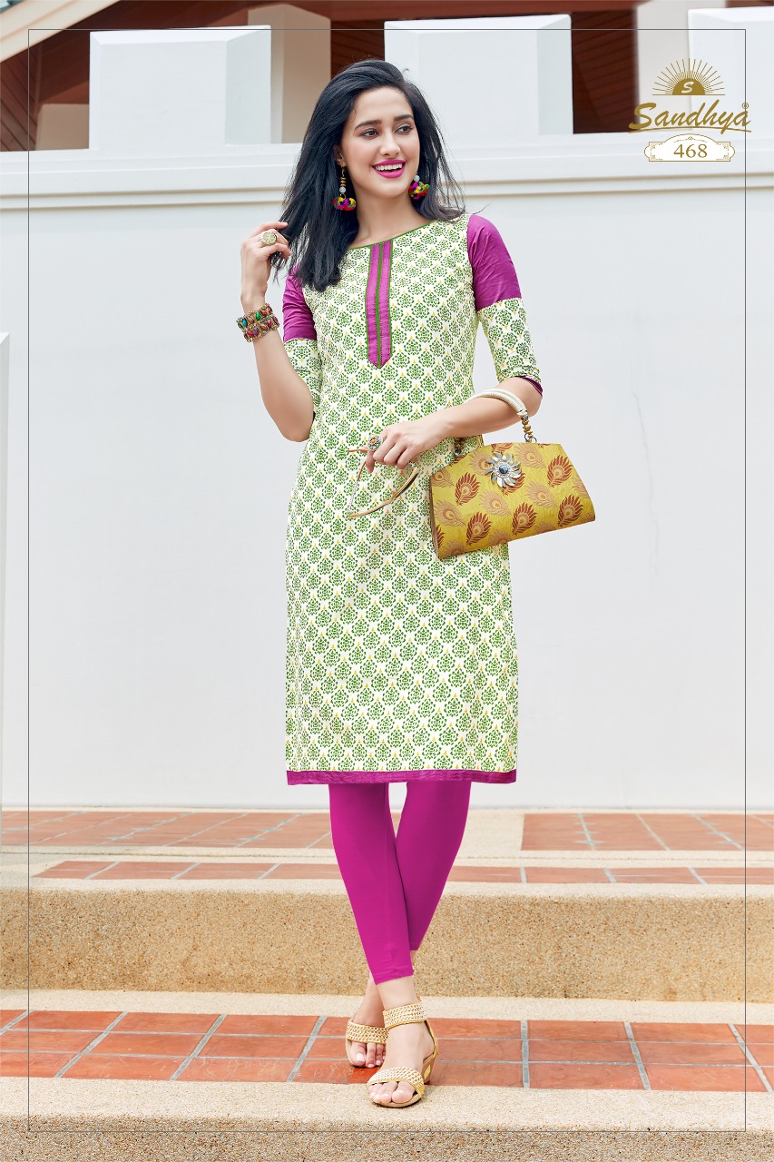 Kalakruti Vol-14 By Sandhya 464 To 483 Series Beautiful Colorful Stylish Fancy Casual Wear & Ethnic Wear & Ready To Wear Heavy Cotton Kurtis At Wholesale Price