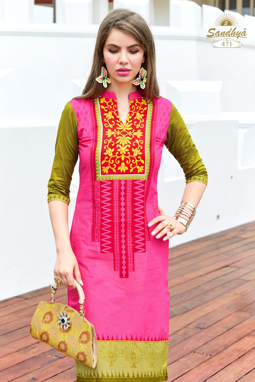 Kalakruti Vol-14 By Sandhya 464 To 483 Series Beautiful Colorful Stylish Fancy Casual Wear & Ethnic Wear & Ready To Wear Heavy Cotton Kurtis At Wholesale Price