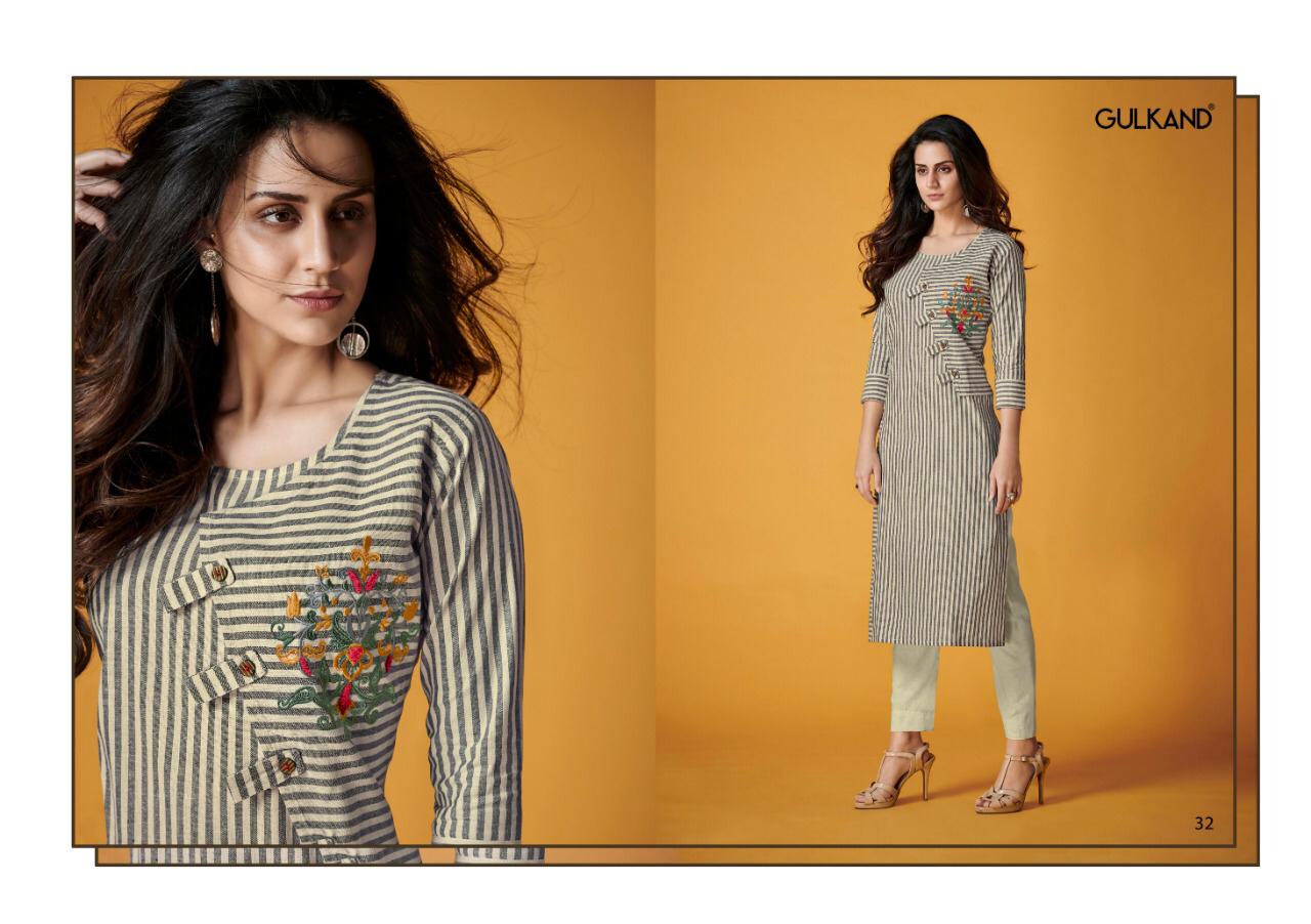 Kalam By Gulkand 31 To 36 Series Stylish Fancy Beautiful Colorful Casual Wear & Ethnic Wear South Handloom Cotton With Hand Work Kurtis With Belt At Wholesale Price