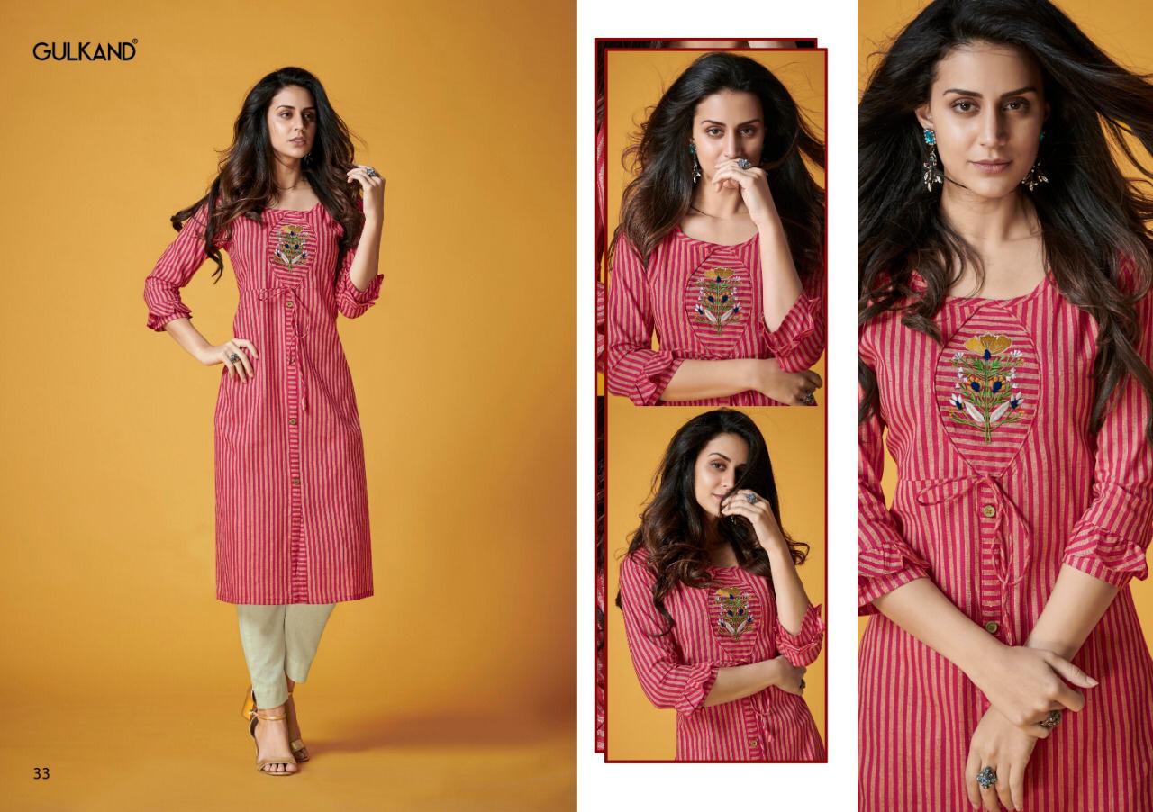 Kalam By Gulkand 31 To 36 Series Stylish Fancy Beautiful Colorful Casual Wear & Ethnic Wear South Handloom Cotton With Hand Work Kurtis With Belt At Wholesale Price