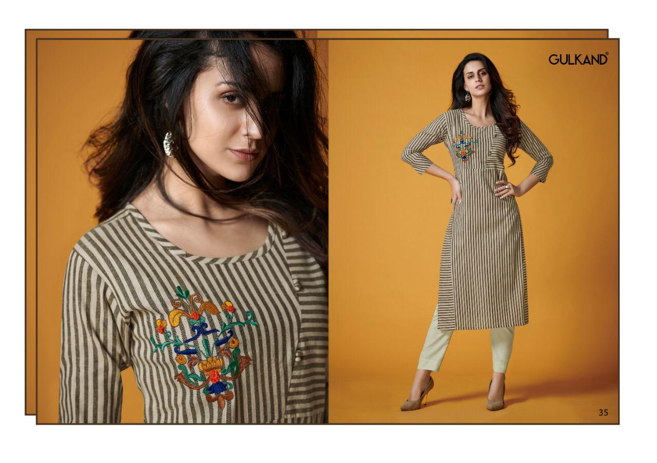 Kalam By Gulkand 31 To 36 Series Stylish Fancy Beautiful Colorful Casual Wear & Ethnic Wear South Handloom Cotton With Hand Work Kurtis With Belt At Wholesale Price