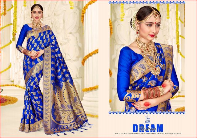 Kalina Silk By Shakti Fashion 2001 To 2008 Series Designer Beautiful Fancy Colorful Traditional Wear Fancy Party Wear & Occasional Wear Banarasi Silk Sarees At Wholesale Price