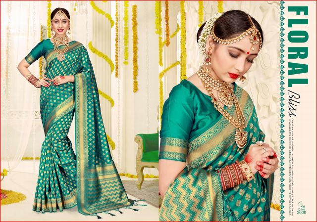 Kalina Silk By Shakti Fashion 2001 To 2008 Series Designer Beautiful Fancy Colorful Traditional Wear Fancy Party Wear & Occasional Wear Banarasi Silk Sarees At Wholesale Price