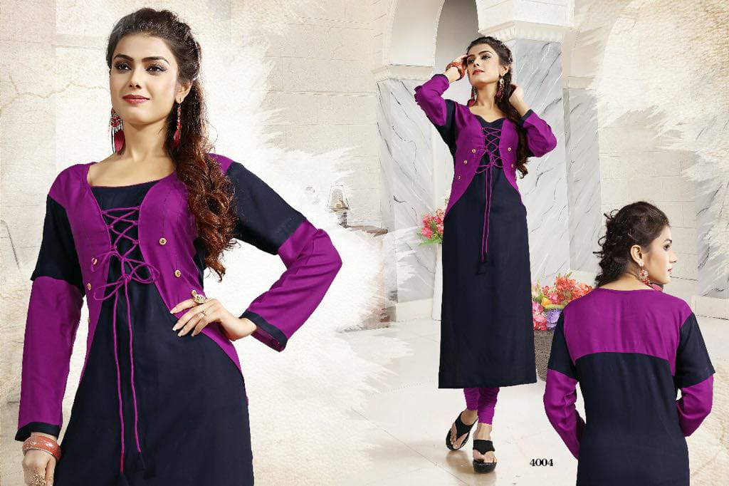 Kalista By Surya Techno Fab 4001 To 4008 Series Stylish Fancy Beautiful Colorful Casual Wear & Ethnic Wear Heavy Rayon Printed Kurtis At Wholesale Price
