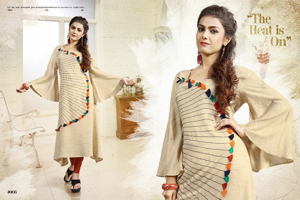 Kalista By Surya Techno Fab 4001 To 4008 Series Stylish Fancy Beautiful Colorful Casual Wear & Ethnic Wear Heavy Rayon Printed Kurtis At Wholesale Price