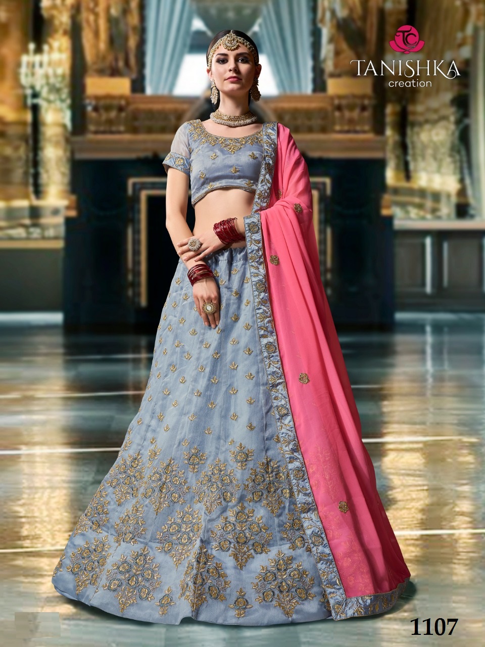 Kamal By Tanishka Creation 1101 To 1110 Series Indian Bridal Wear Beautiful Traditional Wear Collection Colorful Stylish Fancy Party Wear & Occasional Wear Net & Georgette Lehengas At Wholesale Price