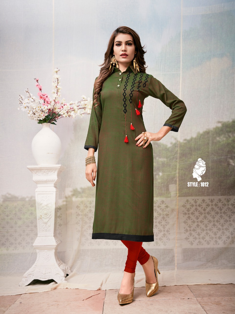 Kanchan Vol-1 By Dress Zip 1009 To 1017 Series Beautiful Colorful Stylish Fancy Casual Wear & Ethnic Wear Two Tone Rayon Kurtis At Wholesale Price