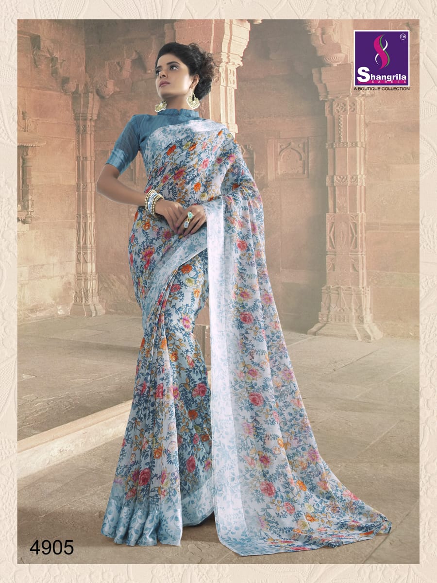 Kanchana Cotton Vol-19 By Shangrila 4901 To 4912 Series Indian Traditional Wear Collection Beautiful Stylish Fancy Colorful Party Wear & Occasional Wear Linen Cotton Printed Sarees At Wholesale Price