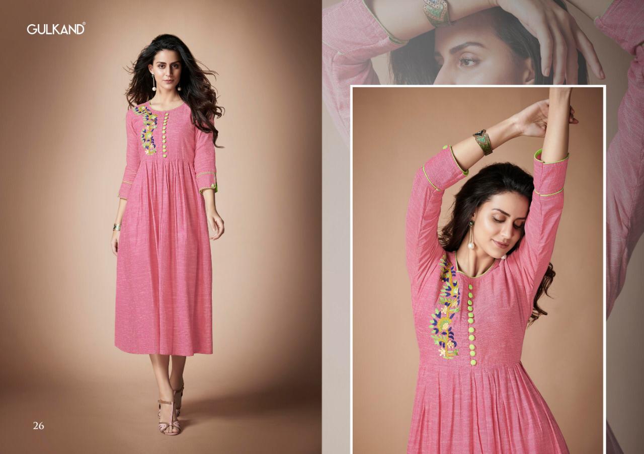 Kangan By Gulkand Designer 25 To 30  Series Beautiful Colorful Stylish Fancy Casual Wear & Ethnic Wear & Ready To Wear South Handloom Cotton With Hand Work Kurtis At Wholesale Price