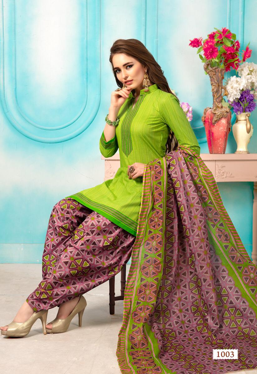 Karachi Patiyala By Meenaxi 1001 To 1012 Series Beautiful Suits Stylish Fancy Colorful Party Wear & Ethnic Wear Cotton Printed Dresses At Wholesale Price
