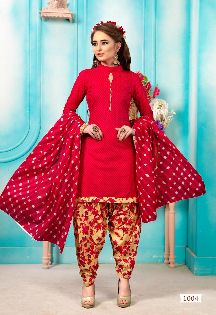 Karachi Patiyala By Meenaxi 1001 To 1012 Series Beautiful Suits Stylish Fancy Colorful Party Wear & Ethnic Wear Cotton Printed Dresses At Wholesale Price