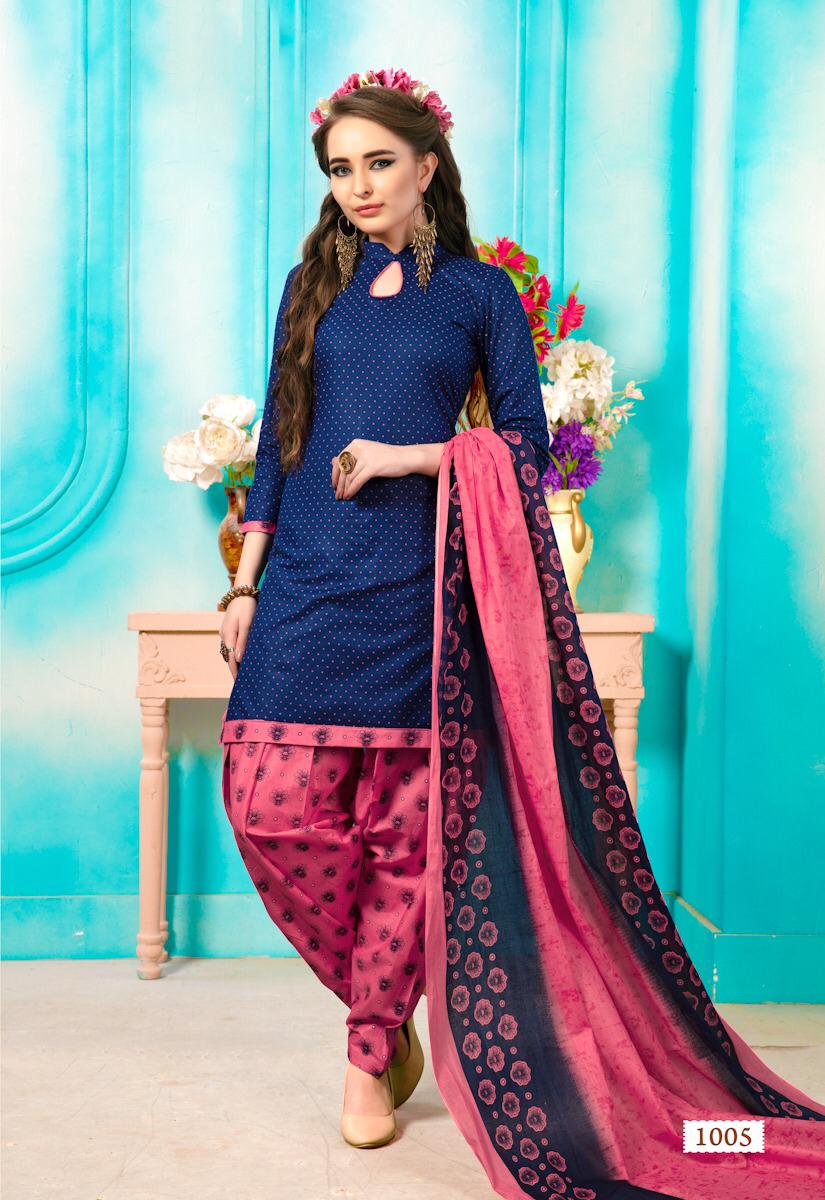 Karachi Patiyala By Meenaxi 1001 To 1012 Series Beautiful Suits Stylish Fancy Colorful Party Wear & Ethnic Wear Cotton Printed Dresses At Wholesale Price