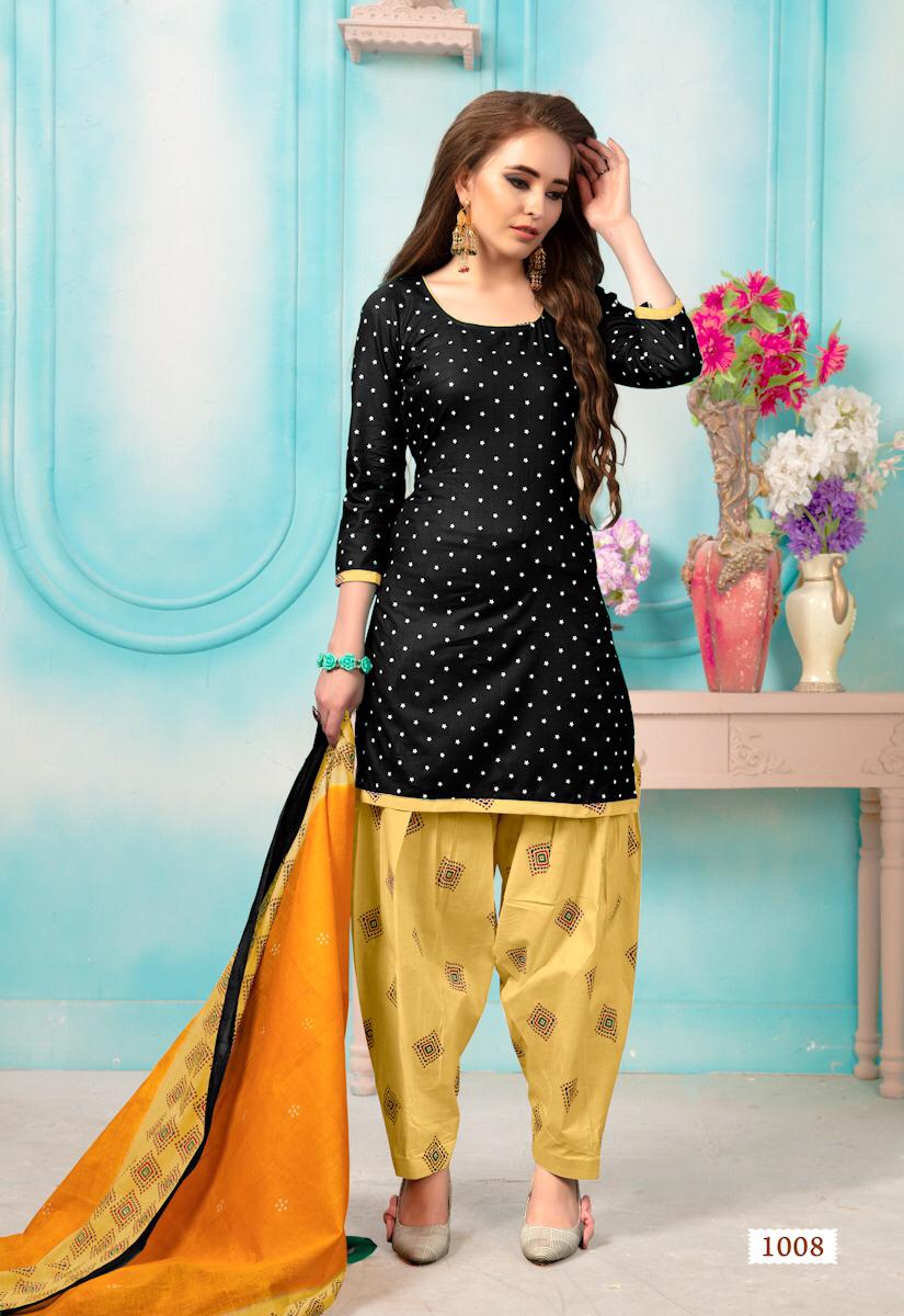 Karachi Patiyala By Meenaxi 1001 To 1012 Series Beautiful Suits Stylish Fancy Colorful Party Wear & Ethnic Wear Cotton Printed Dresses At Wholesale Price