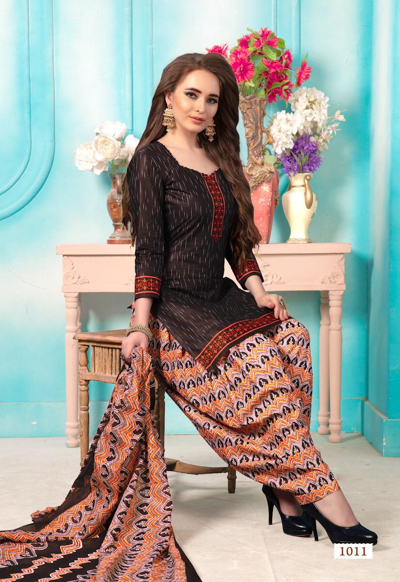 Karachi Patiyala By Meenaxi 1001 To 1012 Series Beautiful Suits Stylish Fancy Colorful Party Wear & Ethnic Wear Cotton Printed Dresses At Wholesale Price