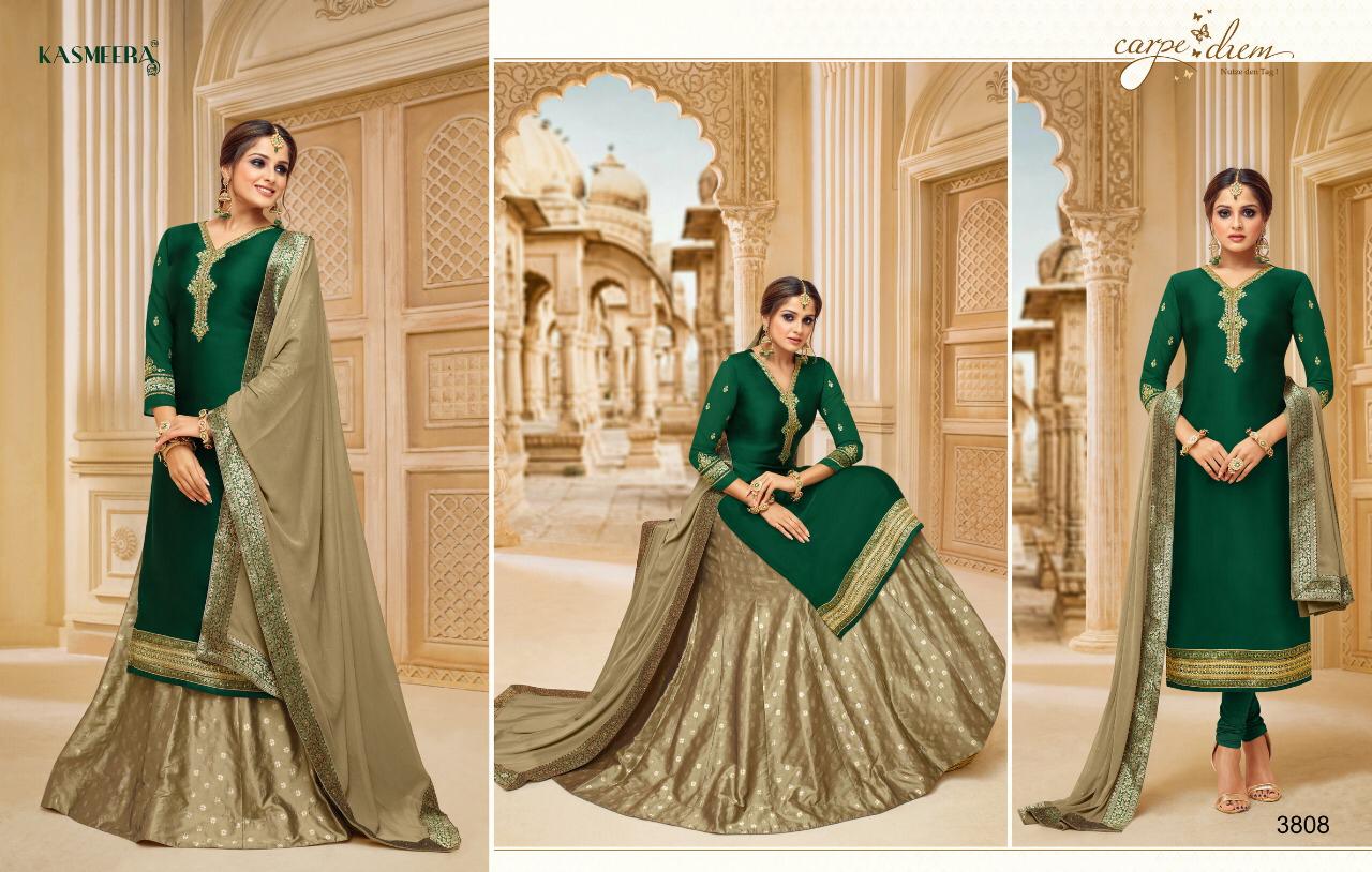 Kasmeera Plus Vol-36 By Kayce Trendz 3808 To 3813 Series Beautiful Stylish Fancy Colorful Casual Wear & Ethnic Wear Satin Georgette Dresses At Wholesale Price