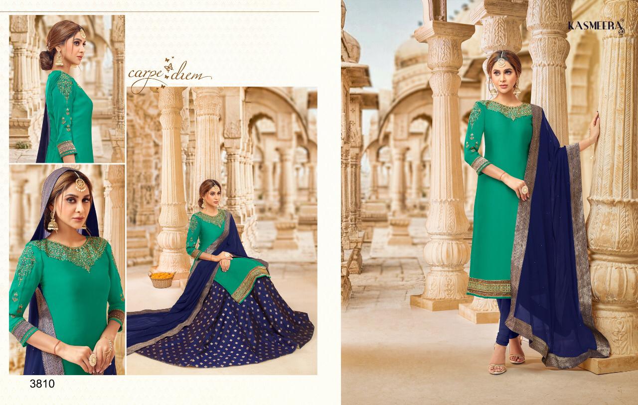 Kasmeera Plus Vol-36 By Kayce Trendz 3808 To 3813 Series Beautiful Stylish Fancy Colorful Casual Wear & Ethnic Wear Satin Georgette Dresses At Wholesale Price