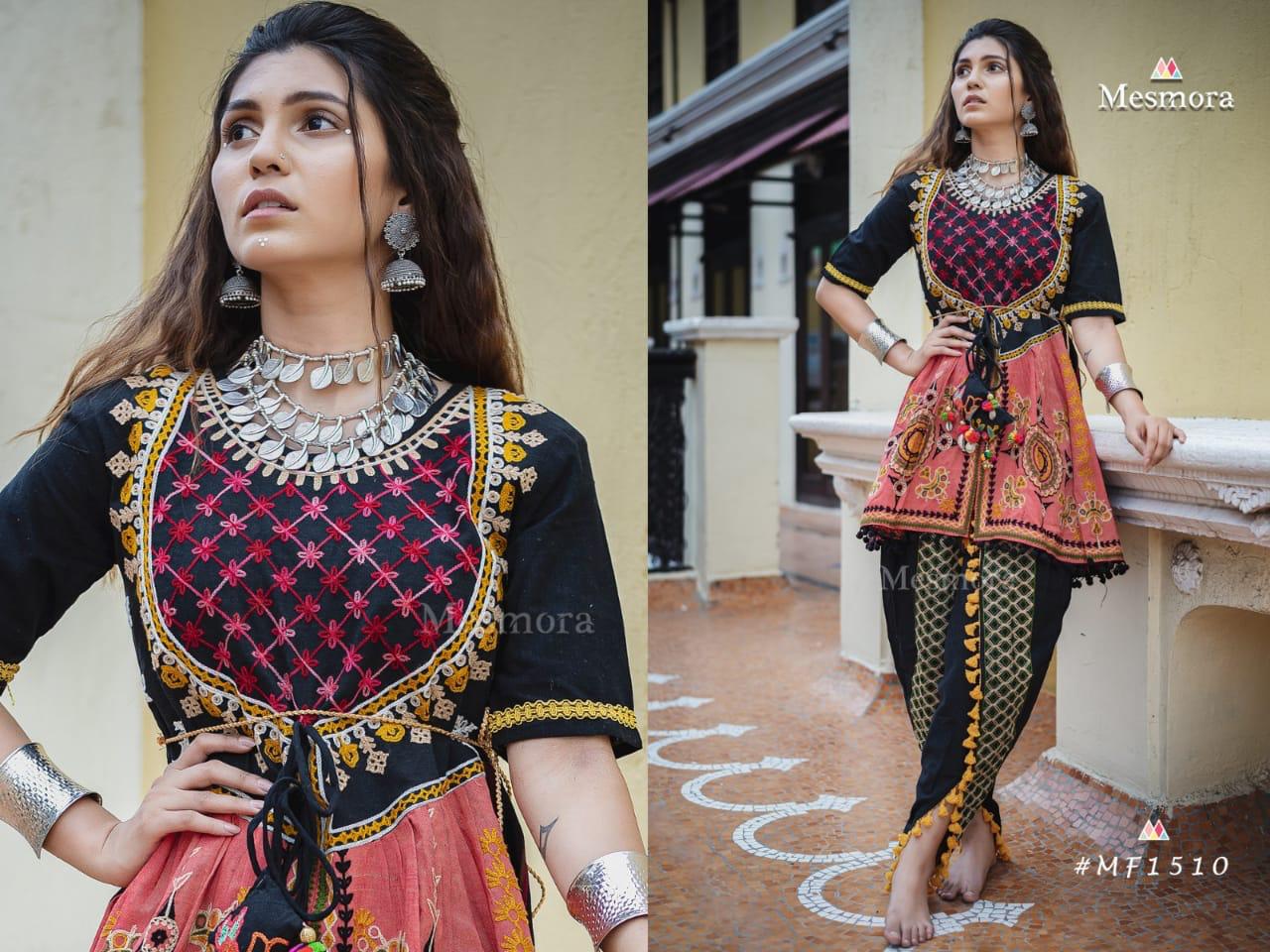Kathputli Kedia Female Collection Vol-2 By Mesmora 1508 To 1514  Series Stylish Fancy Beautiful Colorful Casual Wear & Ethnic Wear Pure Khadi With Embroidered Kurtis And Bottom At Wholesale Price