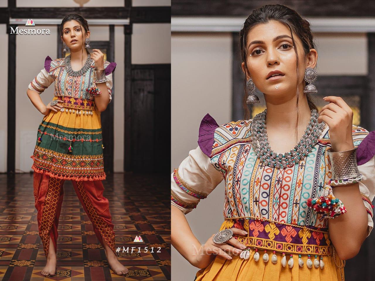 Kathputli Kedia Female Collection Vol-2 By Mesmora 1508 To 1514  Series Stylish Fancy Beautiful Colorful Casual Wear & Ethnic Wear Pure Khadi With Embroidered Kurtis And Bottom At Wholesale Price