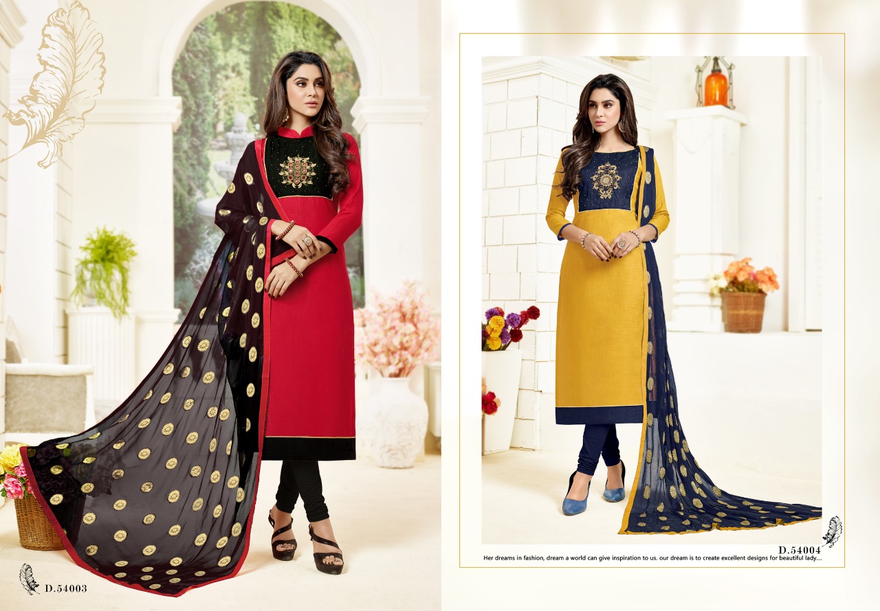 Kavvya Suits Vol-54 By B.g. Impex 54001 To 54010 Series Beautiful Stylish Fancy Colorful Casual Wear & Ethnic Wear Collection Mumbai Slub Cotton Embroidered Dresses At Wholesale Price