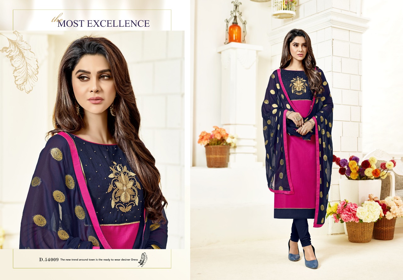 Kavvya Suits Vol-54 By B.g. Impex 54001 To 54010 Series Beautiful Stylish Fancy Colorful Casual Wear & Ethnic Wear Collection Mumbai Slub Cotton Embroidered Dresses At Wholesale Price