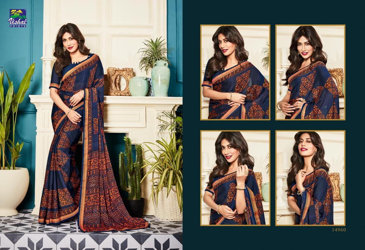 Kaavya By Vishal Prints 14949 To 14972 Series Indian Traditional Wear Collection Beautiful Stylish Fancy Colorful Party Wear & Occasional Wear Fancy Sarees At Wholesale Price