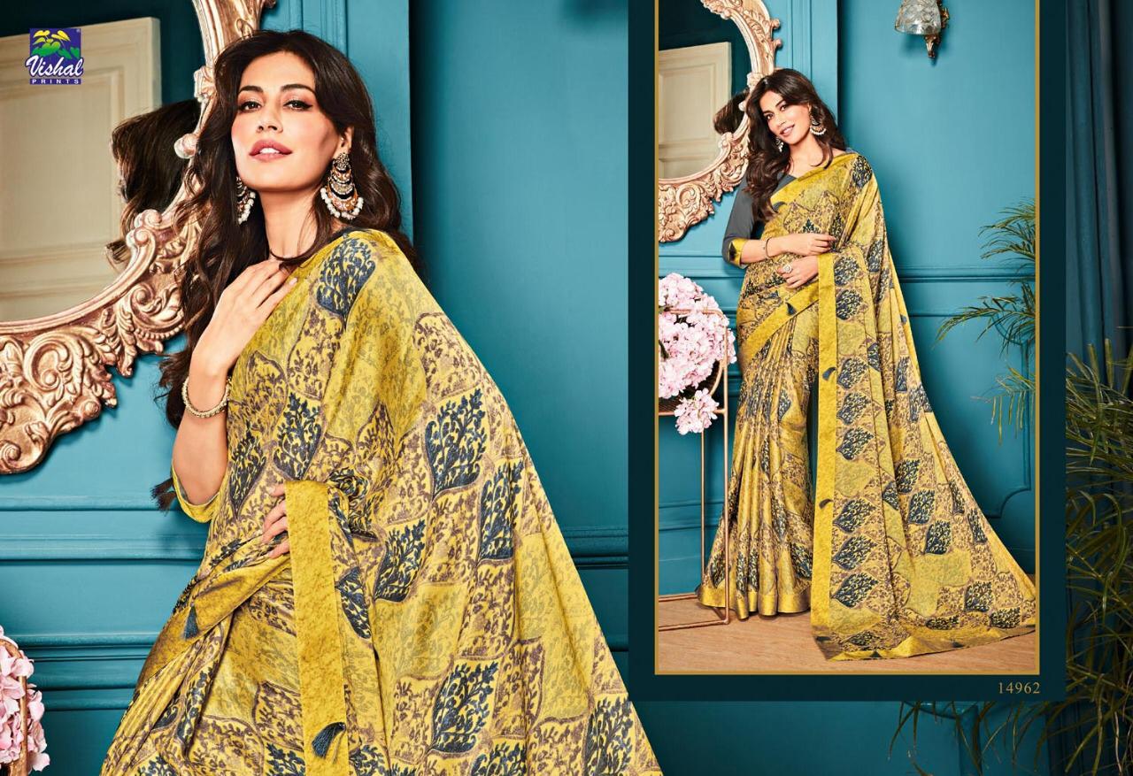 Kaavya By Vishal Prints 14949 To 14972 Series Indian Traditional Wear Collection Beautiful Stylish Fancy Colorful Party Wear & Occasional Wear Fancy Sarees At Wholesale Price