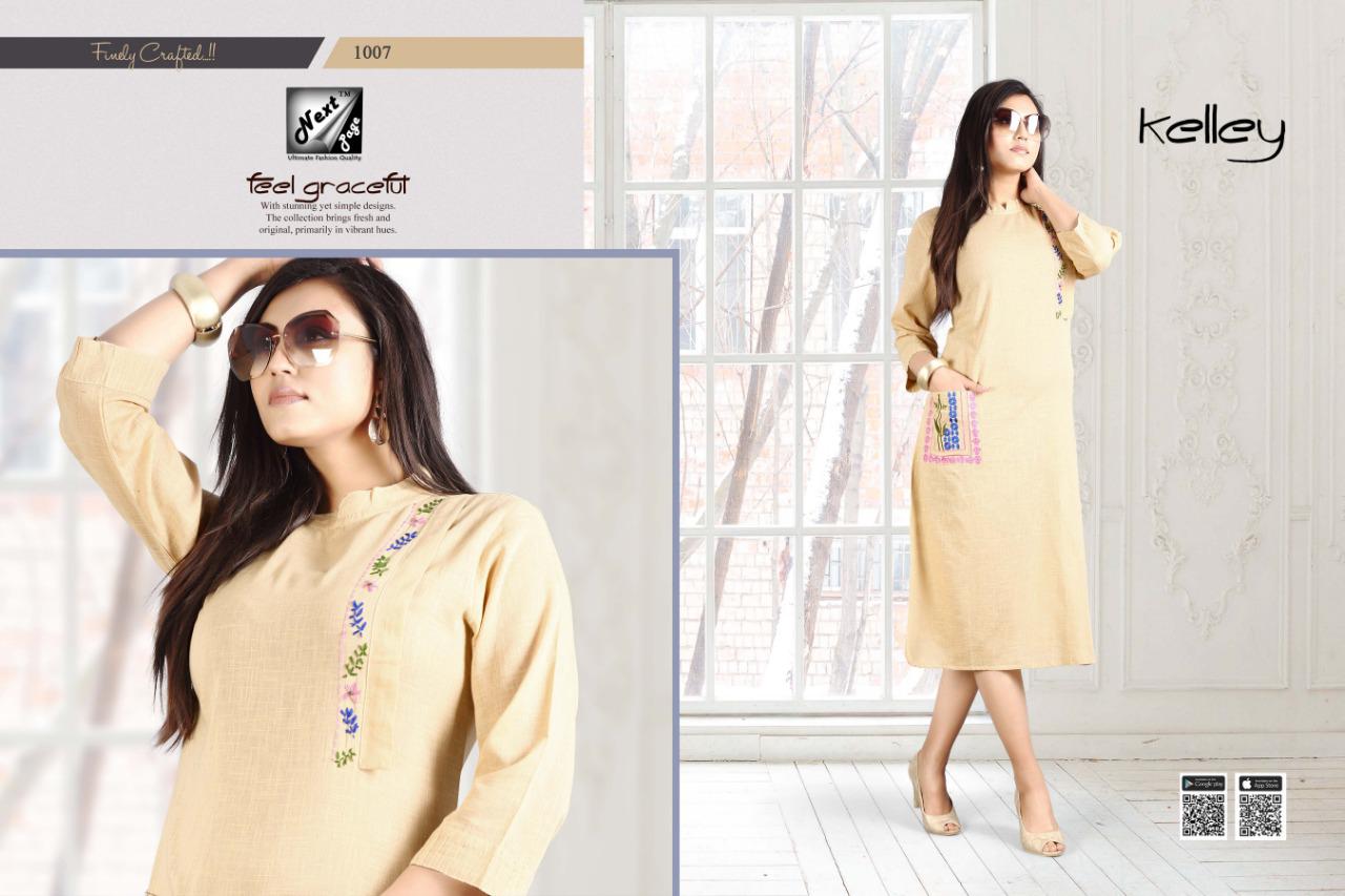 Kelley By Next Page 1001 To 1010 Series Designer Beautiful Stylish Colorful Fancy Ready To Wear & Casual Wear & Ethnic Wear Heavy Rayon And Cotton Kurtis At Wholesale Price
