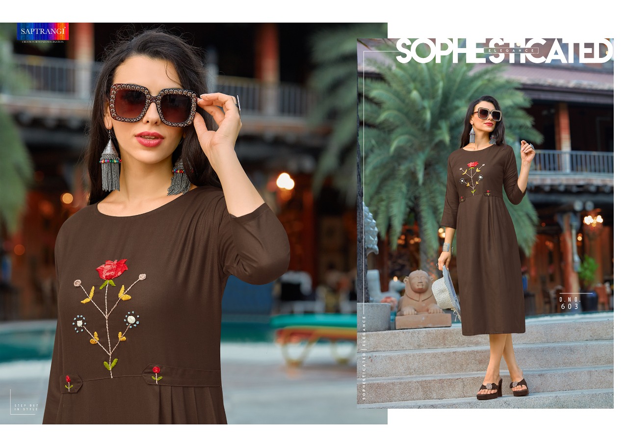 Ket By Saptrangi 601 To 607 Series Beautiful Stylish Fancy Colorful Casual Wear & Ethnic Wear & Ready To Wear Coton Kurtis At Wholesale Price