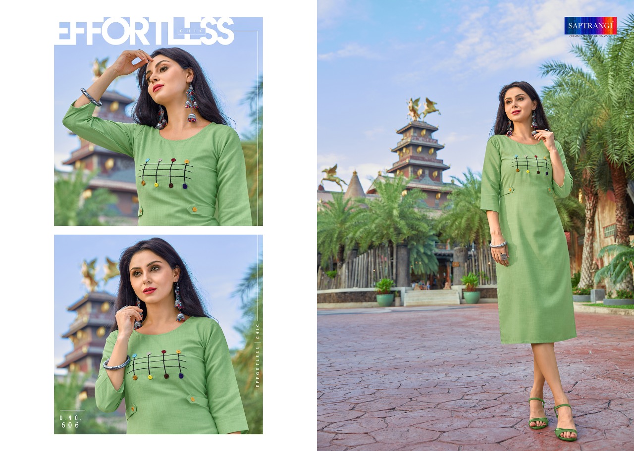 Ket By Saptrangi 601 To 607 Series Beautiful Stylish Fancy Colorful Casual Wear & Ethnic Wear & Ready To Wear Coton Kurtis At Wholesale Price