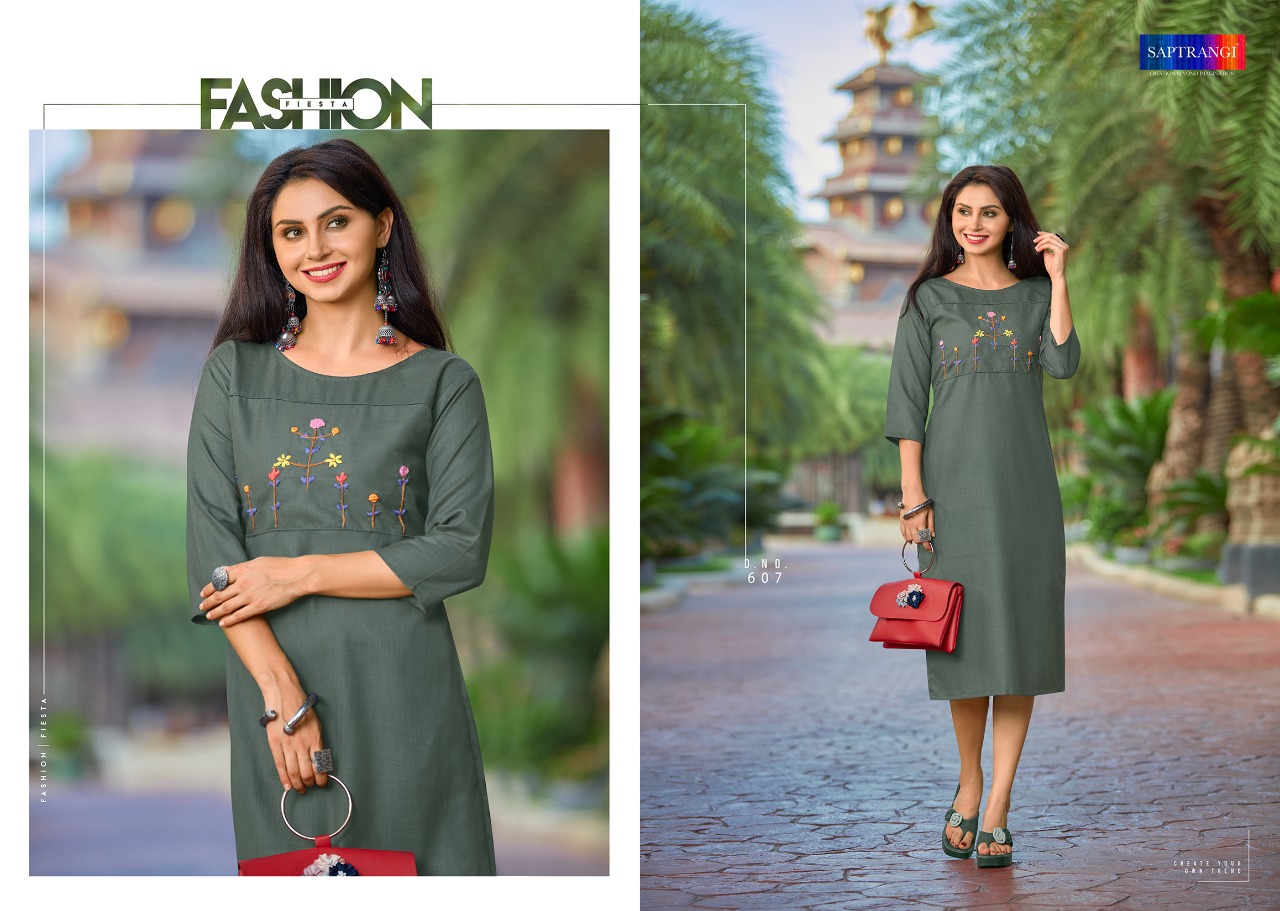 Ket By Saptrangi 601 To 607 Series Beautiful Stylish Fancy Colorful Casual Wear & Ethnic Wear & Ready To Wear Coton Kurtis At Wholesale Price