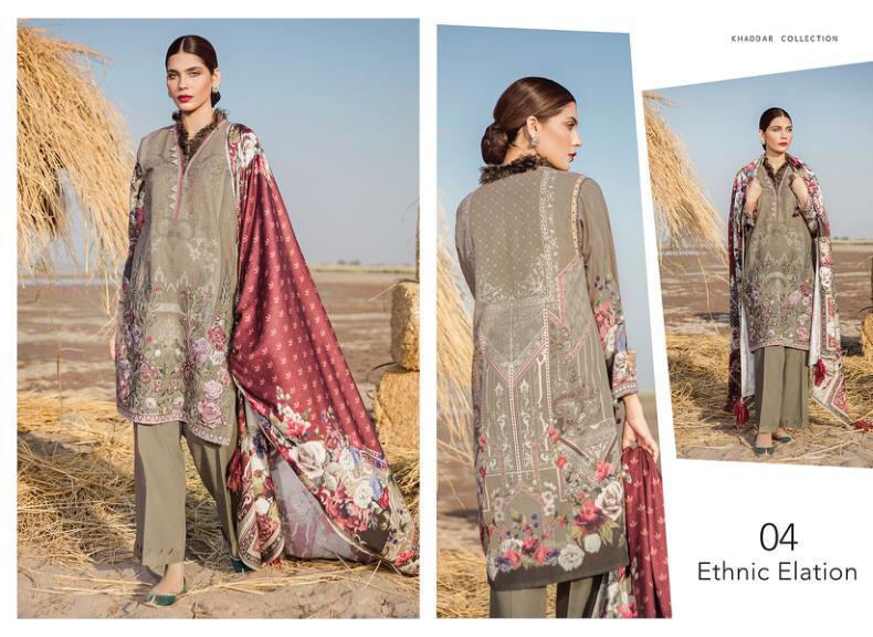 Khaddar By Baroque 01 & 10 Series Beautiful Pakistani Suits Stylish Fancy Colorful Party Wear & Ethnic Wear Collection Lawn Embroidered Dresses At Wholesale Price