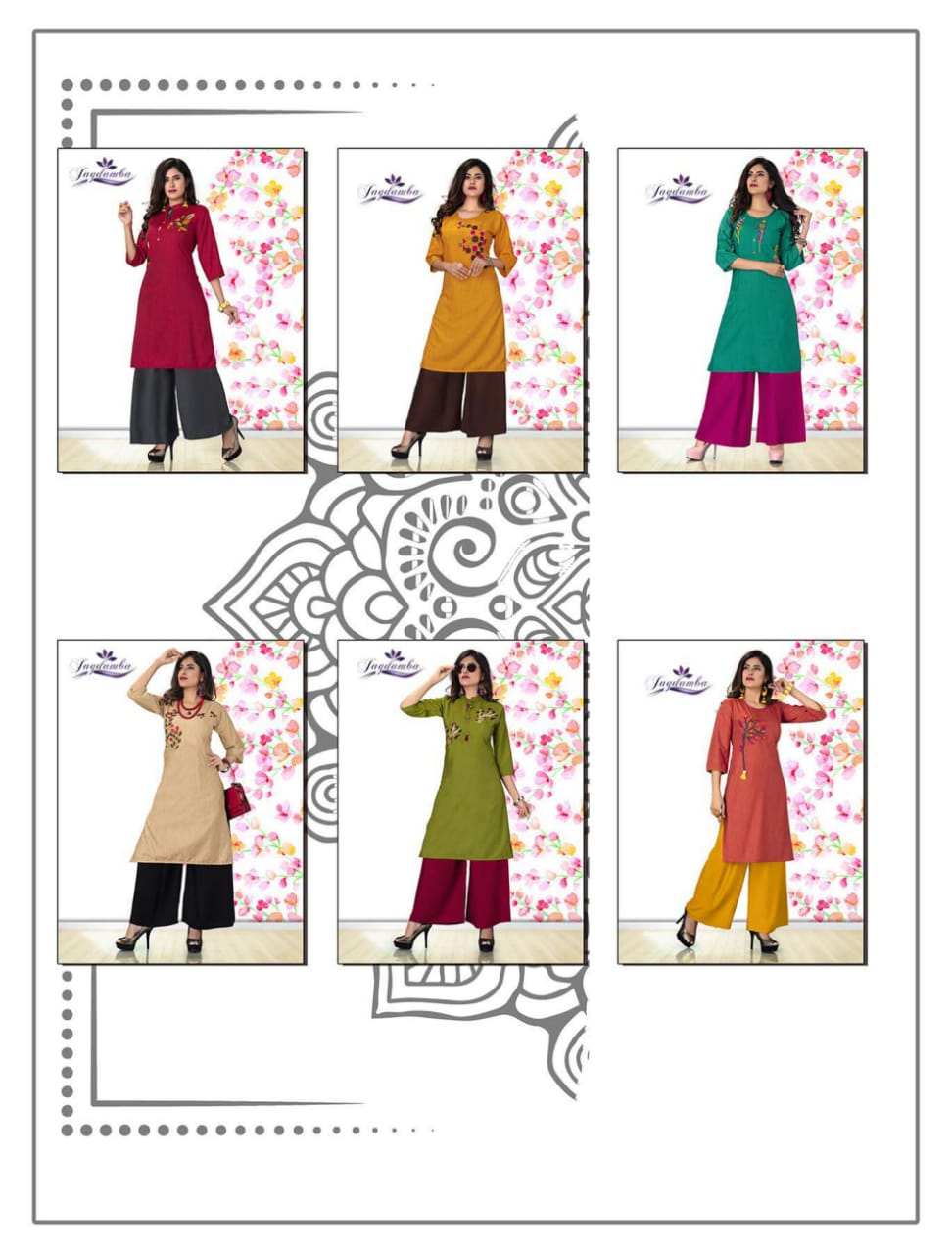 Khwaish By Jagdamba  Beautiful Stylish Fancy Colorful Party Wear & Ethnic Wear & Ready To Wear Rayon Embroidery Kurtis At Wholesale Price