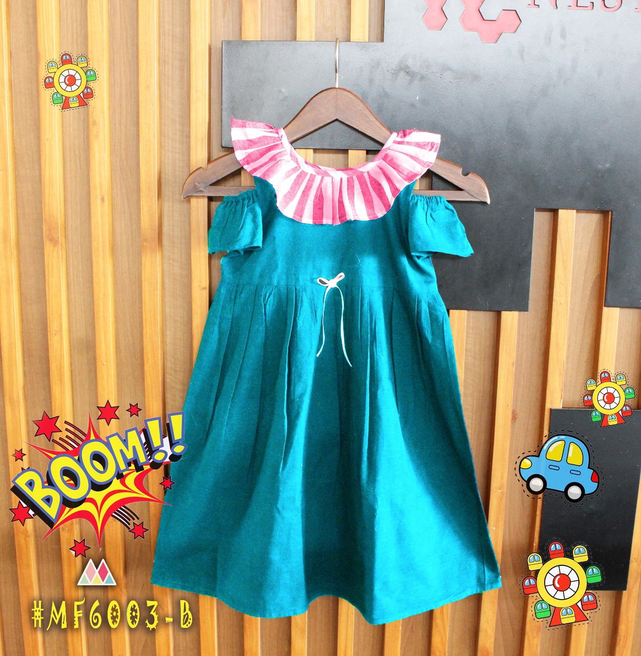 Kidz By Mesmora 6001-a To 6004-b Series Beautiful Stylish Fancy Colorful Kids Collection Casual Wear & Party Wear Khadi Linen Frocks At Wholesale Price