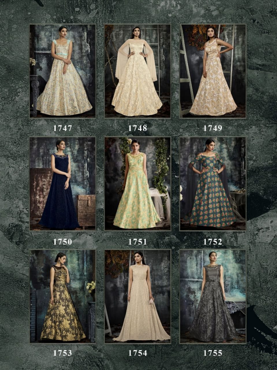 Kiera By Gajiwala Sarees 1747 To 1755 Series Designer Gown Collection Beautiful Stylish Fancy Colorful Party Wear & Occasional Wear Heavy Fancy Gowns At Wholesale Price