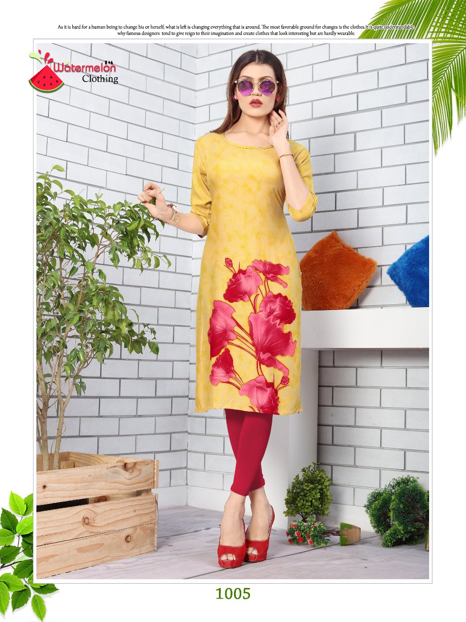 Kiss Miss Vol-4 By Watermelon 1001 To 1010 Series Stylish Colorful Fancy Beautiful Casual Wear & Ethnic Wear Heavy Rayon Printed Kurtis At Wholesale Price