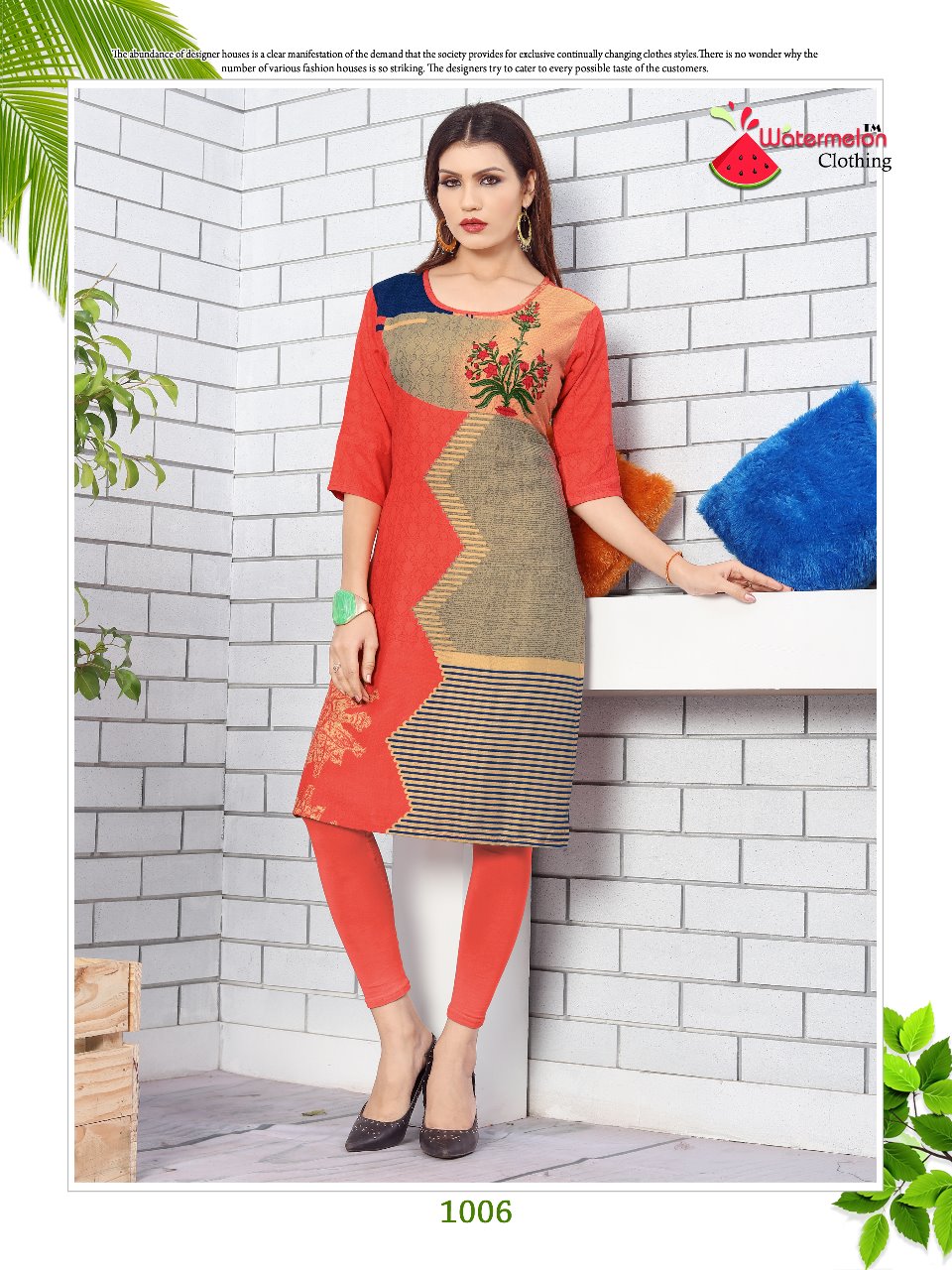 Kiss Miss Vol-4 By Watermelon 1001 To 1010 Series Stylish Colorful Fancy Beautiful Casual Wear & Ethnic Wear Heavy Rayon Printed Kurtis At Wholesale Price