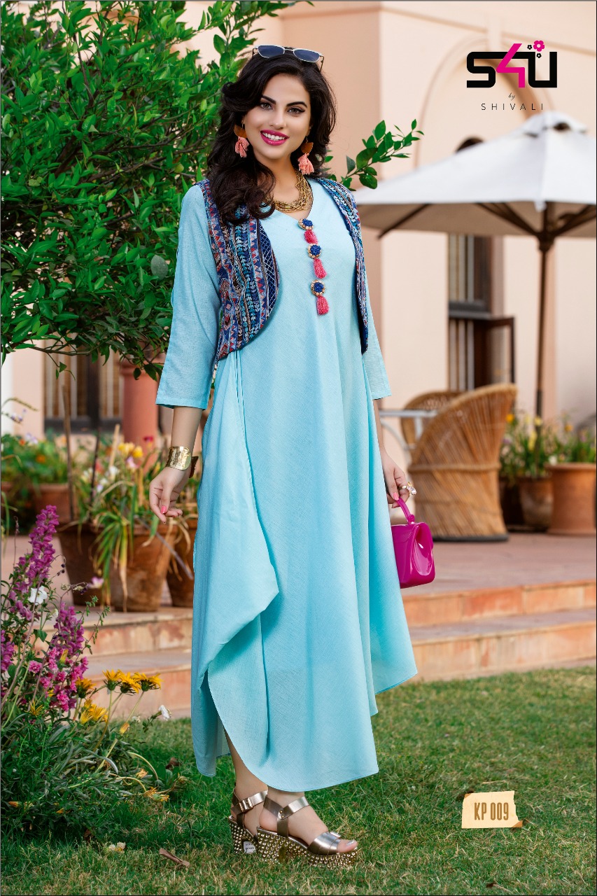 Kitty Party By S4u Fashion 001 To 010 Series Designer Beautiful Stylish Fancy Colorful Party Wear & Ethnic Wear Collection Rayon Embroidered Kurtis At Wholesale Price