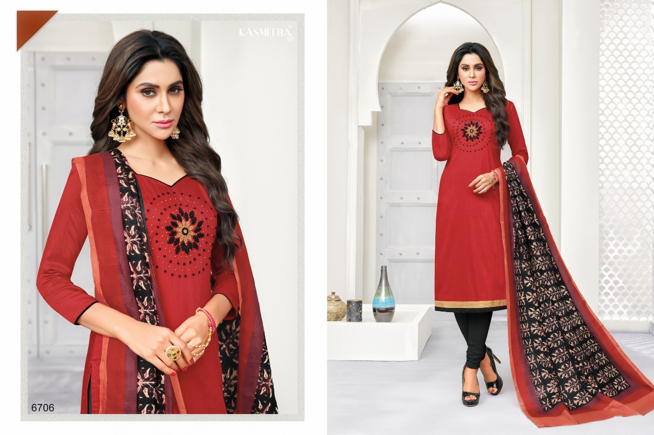 Kritika By Kayce Trendz 6705 To 6716 Series Beautiful Suits Stylish Fancy Colorful Casual Wear & Ethnic Wear Collection Long Slub Embroidered Dresses At Wholesale Price