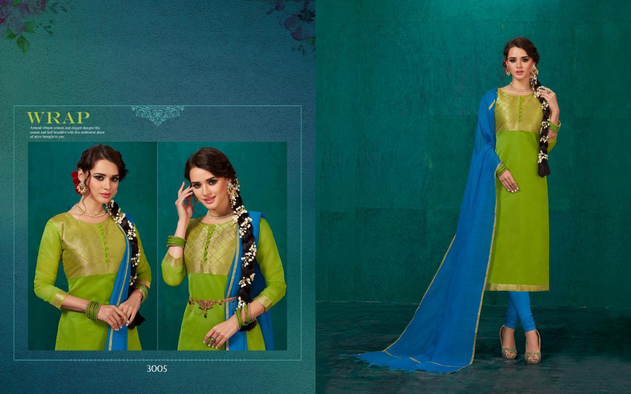 Kulfi Vol-3 By Amrut Varsha Creation 3001 To 3012 Series Beautiful Suits Collection Colorful Stylish Fancy Party Wear & Occasional Wear Banarasi Silk Dresses At Wholesale Price