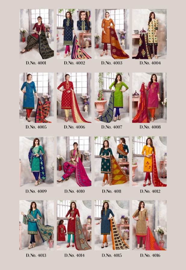 Laadki By Sc 4001 To 4016 Series Beautiful Suits Stylish Fancy Colorful Party Wear & Ethnic Wear Cotton Printed Dresses At Wholesale Price